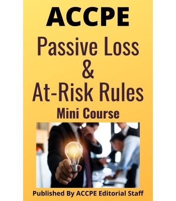Passive Loss and At-Risk Rules 2025 Mini Course
